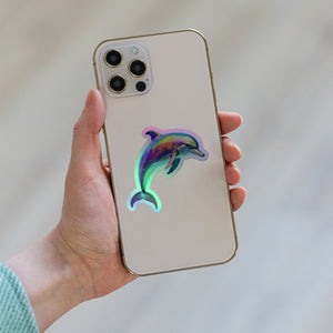 Dolphin Holographic stickers