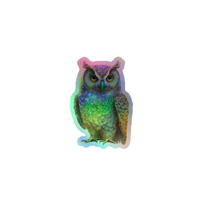 Owl Holographic stickers