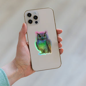 Owl Holographic stickers