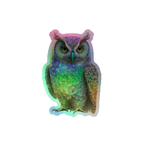 Owl Holographic stickers