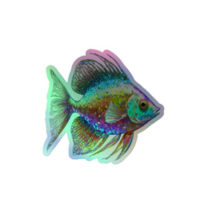 Fish Holographic stickers