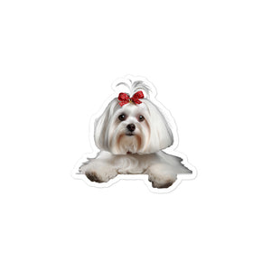 Petpaws Long Hair Maltese dog Bubble-free stickers