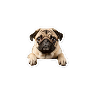 Petpaws Pug dog Bubble-free stickers