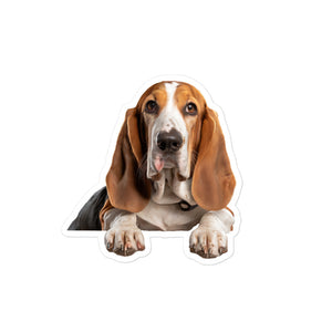 Petpaws Basset Hound dog Bubble-free stickers