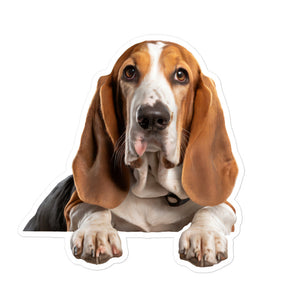 Petpaws Basset Hound dog Bubble-free stickers